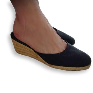 Chadwick’s Slip-On Wedges, sz. 8, Black